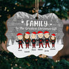 Family Is The Greatest Christmas Gift - Personalized Custom Benelux Shaped Wood Christmas Ornament - Gift For Family, Christmas Gift