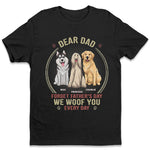Custom Name Dog Dad Father's Day Gifts - Personalized Apparel
