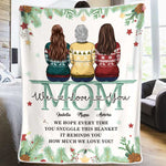 Custom Name Christmas Gifts for Mom - Personalized Blanket