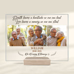 Custom Photo Memorial Tribute Gifts for Family - Personalized Acrylic Plaque