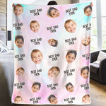 Custom Photo Best Dad Gifts - Personalized Blanket