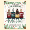 Mother & Daughters From The Start, Best Friends Forever From The Heart - Family Personalized Custom Blanket - Christmas Gift For Mother From Daughter