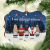 We Are Always With You - Personalized Custom Benelux Shaped Wood Christmas Ornament - Gift For Family Members, Christmas Gift