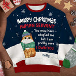Custom Name Funny Cat Christmas Gifts for Cat Lovers - Personalized Sweatshirt