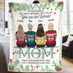 Custom Name Christmas Gifts for Mom - Personalized Blanket