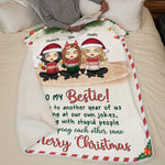 Custom Name Christmas Bestie Gifts - Personalized Blanket