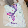Joyful Background Dino - Personalized Custom Blanket - Gift For Kids, Gift For Family, Christmas Gift