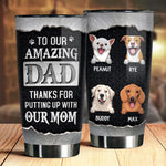 Custom Dog Dad Gifts for Pet Lovers - Personalized Tumbler