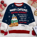 Custom Name Funny Cat Christmas Gifts for Cat Lovers - Personalized Sweatshirt