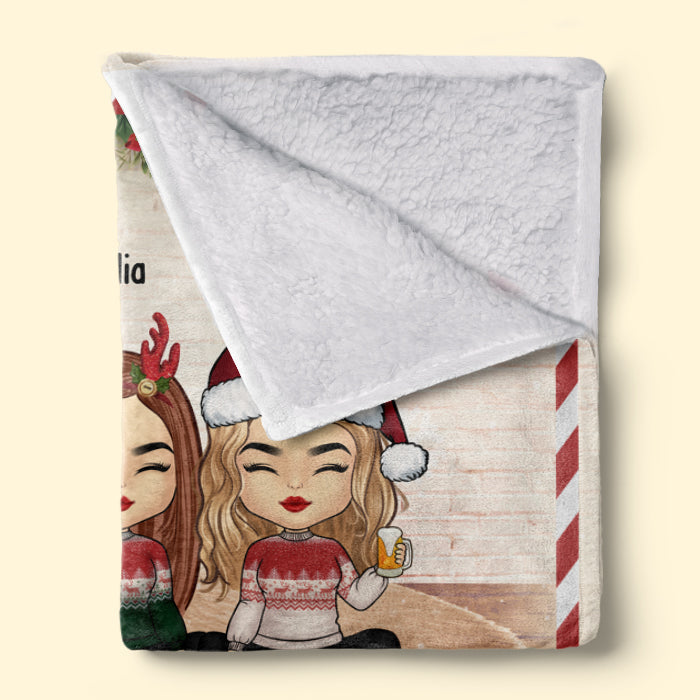 Custom Name Christmas Bestie Gifts - Personalized Blanket