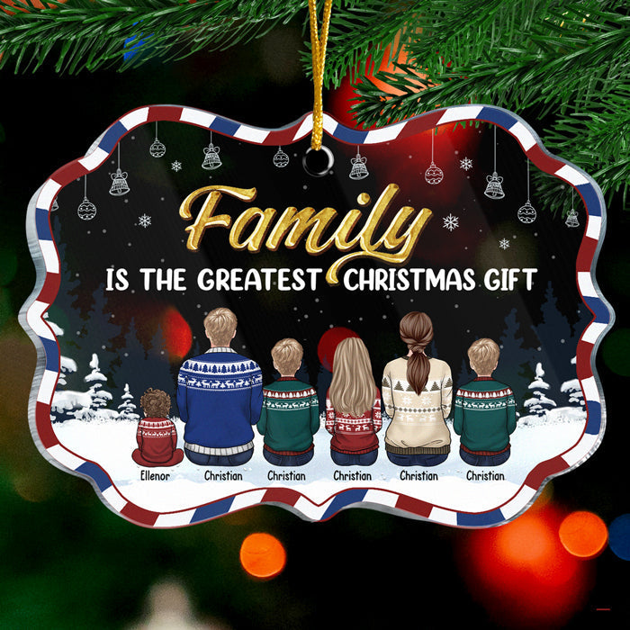Custom Name Family Christmas Gifts - Personalized Ornament