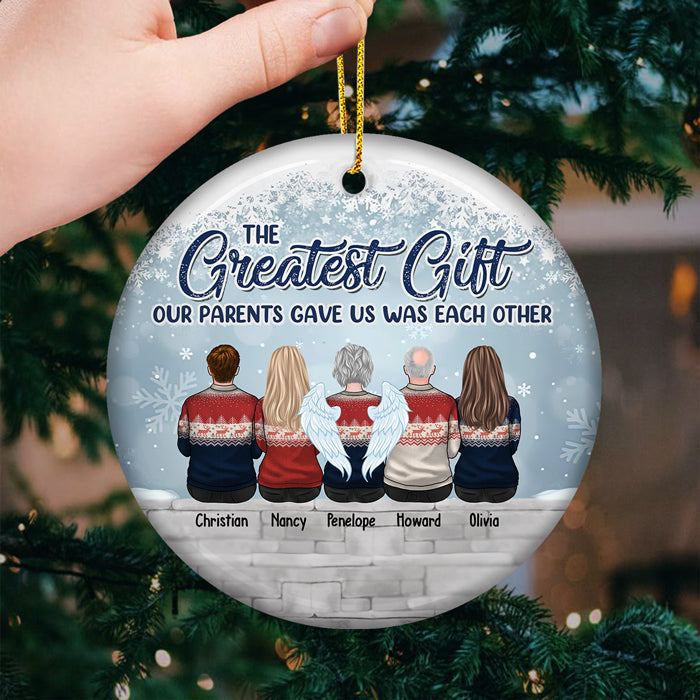 Custom Name Family Christmas Keepsake - Personalized Ornament