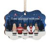 We Are Always With You - Personalized Custom Benelux Shaped Wood Christmas Ornament - Gift For Family Members, Christmas Gift