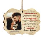 Custom Photo Romantic Christmas Gifts for Couples - Personalized Ornament