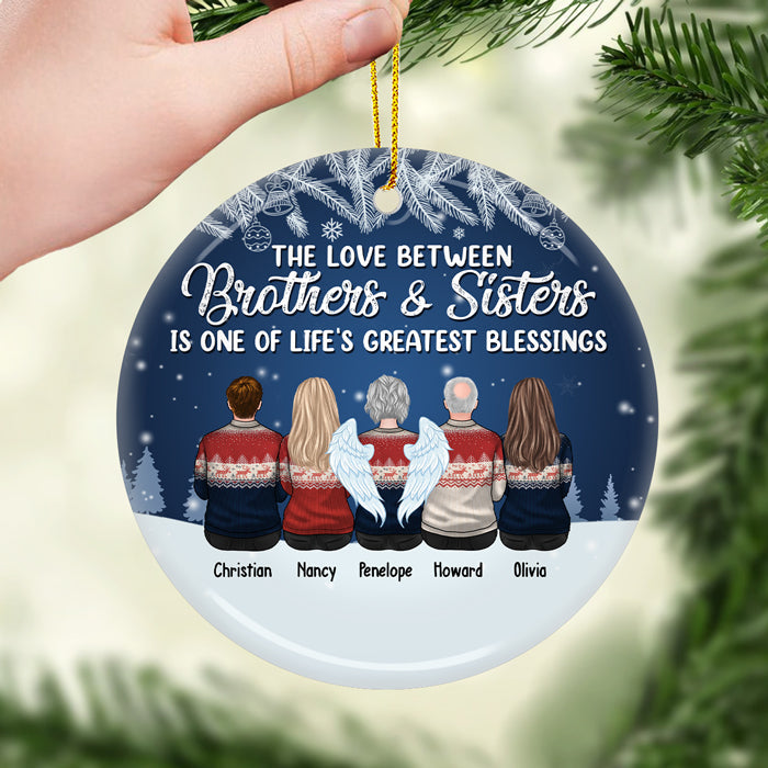 Custom Name Brothers and Sisters Christmas Gifts - Personalized Ornament