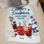 Custom Name Christmas Mother Daughter Gifts - Personalized Blanket