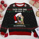 Custom Pet Photo Christmas Gifts for Dog Dads - Personalized Sweatshirt