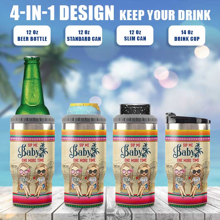 Sip Me Baby - Personalized Can Cooler - Gift For Bestie