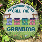 Custom Name Grandma Garden Gifts for Grandmothers - Personalized Garden Stone