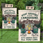 Custom Name Camping Couple Gifts - Personalized Flag