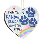 Custom Name Rainbow Bridge Memorial Christmas Gifts - Personalized Ornament