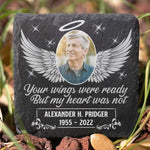 Custom Photo Memorial Angel Decor - Personalized Memorial Stone