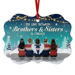 Custom Name Brothers and Sisters Christmas Gifts - Personalized Ornament