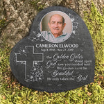 Custom Photo Memorial Garden Tribute - Personalized Memorial Stone