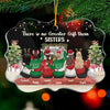 There Is No Greater Gift Than Friendship - Personalized Custom Benelux Shaped Acrylic Christmas Ornament - Gift For Bestie, Best Friend, Sister, Birthday Gift For Bestie And Friend, Christmas Gift