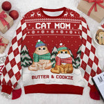 Custom Name Christmas Cat Mom Gifts - Personalized Sweatshirt