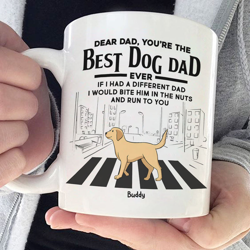 Custom Name Funny Dog Dad Gifts for Men - Personalized Mug