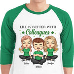 Custom Name Colleague Gifts for Coworkers - Personalized Raglan Shirt