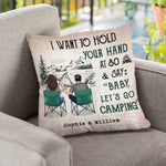 Custom Name Camping Couple Gifts - Personalized Pillow