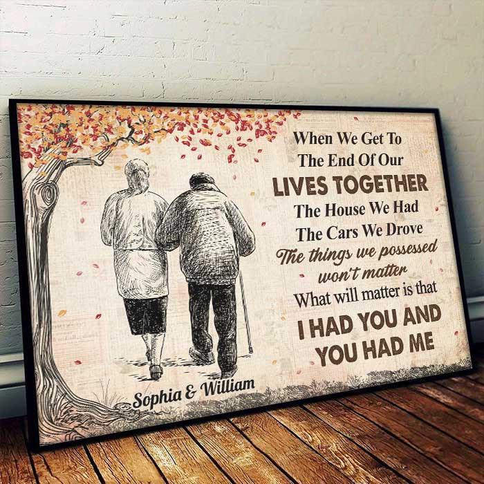 Custom Name Forever Love Gifts for Couples - Personalized Poster