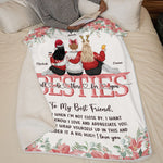 Custom Name Christmas Best Friend Gifts - Personalized Blanket
