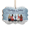Brothers & Sisters Will Never Be Apart At Heart - Family Personalized Custom Ornament -  Wood Benelux Shaped - Christmas Gift For Siblings, Brothers, Sisters