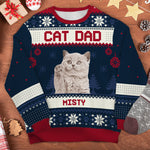Custom Name Christmas Cat Mum Gifts - Personalized Sweatshirt