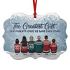 Brothers & Sisters Never Apart, Maybe In Distance But Never At Heart - Family Personalized Custom Ornament - Wood/Aluminum Benelux Shaped - New Arrival Christmas Gift For Siblings, Brothers, Sisters