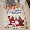 The Love Between A Mother & Daughters Is Forever - Personalized Custom Blanket - Gift For Family, Christmas Gift