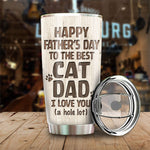 Custom Cat Dad Father's Day Gifts - Personalized Tumbler
