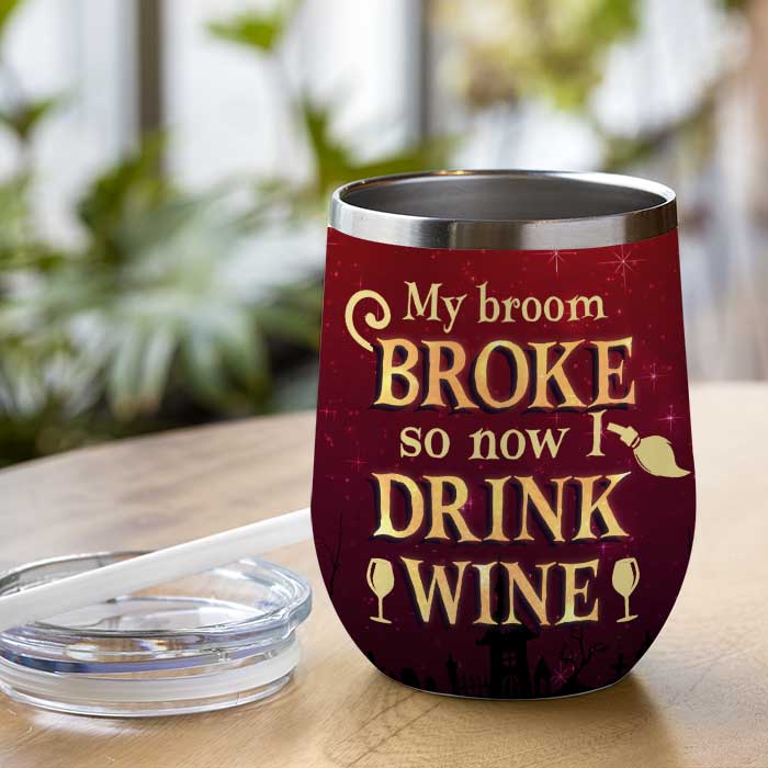 Custom Name Witch Gifts for Women - Personalized Wine Tumbler