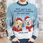 Custom Name Dog Christmas Gifts for Mom - Personalized Sweatshirt