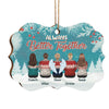 Always Better Together - Personalized Custom Benelux Shaped Wood Christmas Ornament - Gift For Family, Christmas Gift