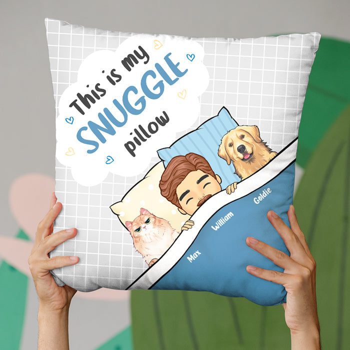 Custom Name Dog Lover Snuggle Gifts - Personalized Pillow