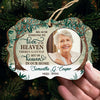 There's A Little Bit Of Heaven In Our Home - Memorial Personalized Custom Ornament - Wood Benelux Shaped - Upload Image, Sympathy Gift, Christmas Gift For Family