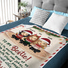 Here's Another Year Of Us Bonding Together - Bestie Personalized Custom Blanket - Christmas Gift For Best Friends, BFF, Sisters