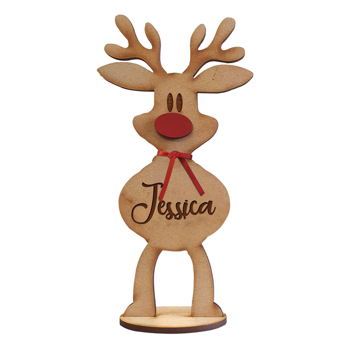 Christmas Is Where Cutest Reindeer Of All - Personalized Custom Reindeer Christmas Place Names - Christmas Decoration, Keepsake Gift, Table Decoration, Favors, Christmas Gift