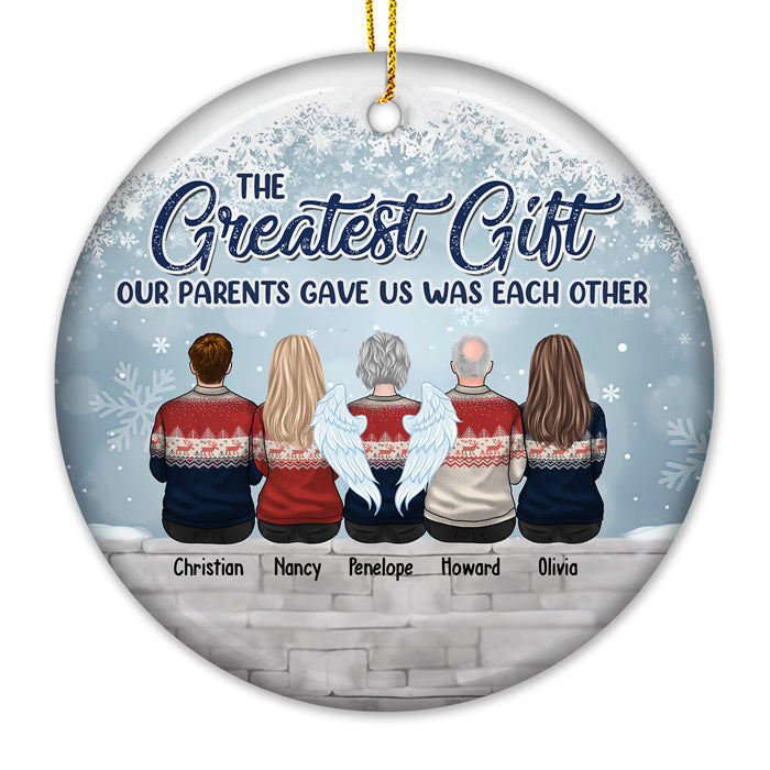 Custom Name Family Christmas Keepsake - Personalized Ornament