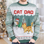 Custom Cat Mom Christmas Pet Gifts - Personalized Sweatshirt