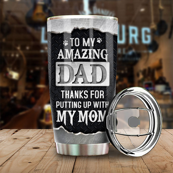 Custom Dog Dad Gifts for Pet Lovers - Personalized Tumbler